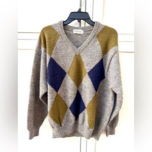 BURBERRYS Argyle Wool Sweater - Vintage | Japan | Pre-1999 | M/L